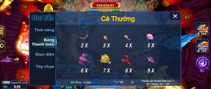 Ty le thuong Fortune King 12Bet 